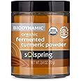 Dr. Mercola Solspring Biodynamic Organic Fermented Turmeric Powder, 2.40 Oz. (50 Servings per Container), Non GMO, Gluten Free, USDA Organic, Demeter Certified
