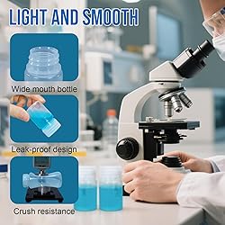 UMETASS 12 Pack 1oz Plastic Bottles with Lids