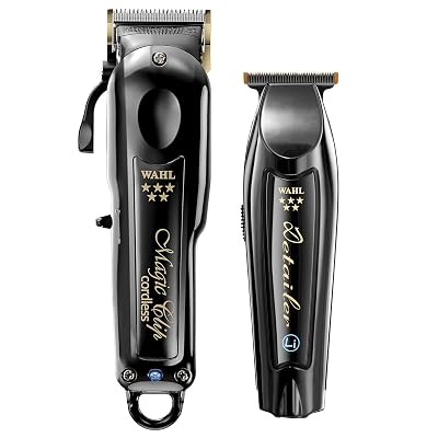 Wahl Professional Cordless Barber Combo, Magic Clip & Detailer Li, Lithium-Ion Battery, 100-Minute Run Time