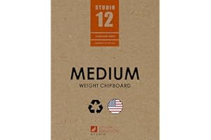 Studio 12 Feuilles d'aggloméré Poids moyen Kraft naturel Marron Idéal pour le modélisme, le scrapbooking, les projets créatif