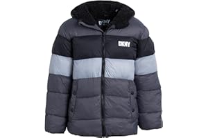 DKNY Boys' Winter Jacket - Heavyweight Sherpa Lined Bubble Puffer Coat with Convenient Pockets - Jacket for Boys (Size: 4-20)