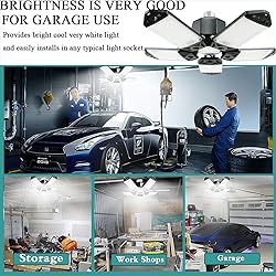 160W LED Garage Light 4Pack, 16000 Lumen Ceiling