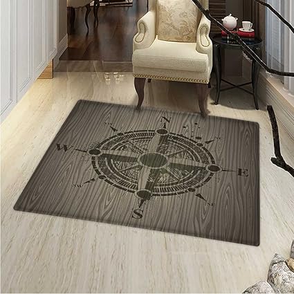 Amazon Com Compass Rugs For Bedroom Drawing Of A Sailing