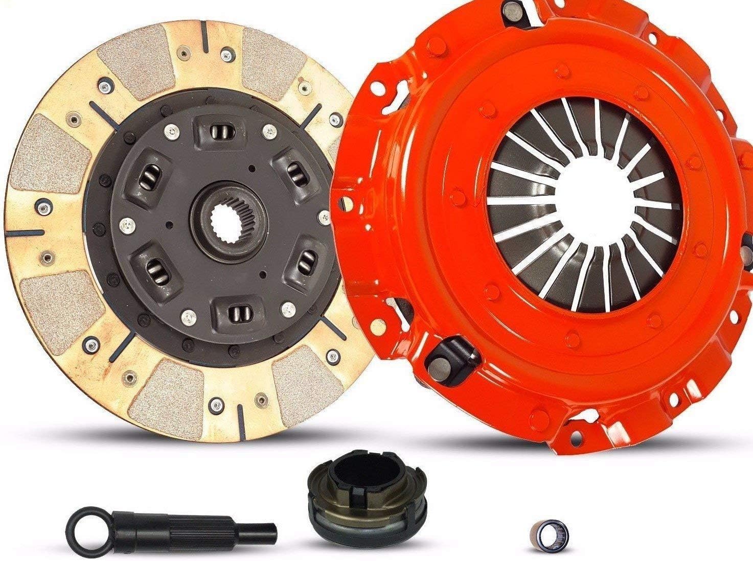 Clutch Kit Compatible With 3 5 GS-SKY GT GX i Gs S Sport Touring 2004-2013 2.0L 2.3L 2.5L l4 GAS DOHC Naturally Aspirated (Dual Facing Disc Stage 2)