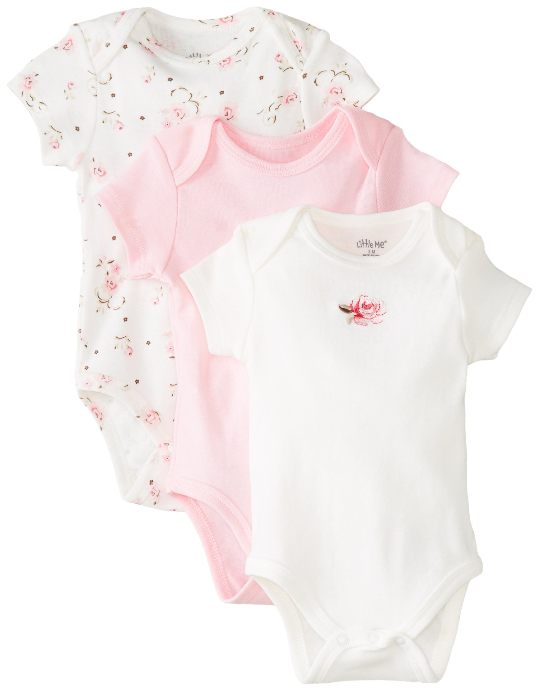 Little Me Girls' 3-Pack Bodysuits