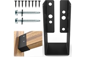IRONDIY 12 PCS Concealed Joist Hanger,2" x 4"Outdoor Concealed-Flange Hanger,Concealed Face Mount Joist Bracket for 2"x4" Beam ,Swing,Fence