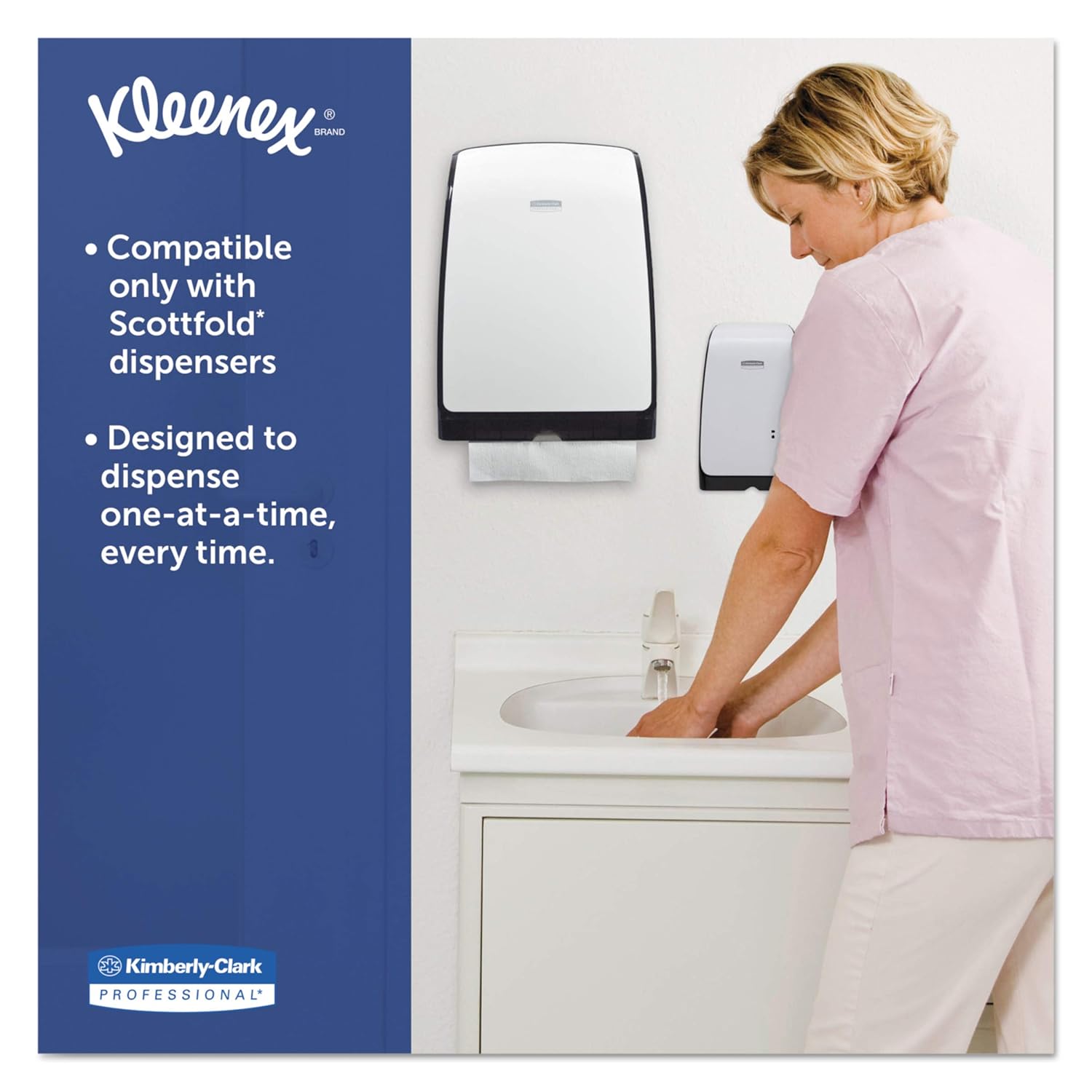 Kleenex 13253 Premiere Folded Towels, 7 4/5 x 12 2/5, White, 120 per Pack (Case of 25 Packs): Industrial & Scientific