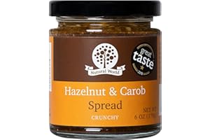 Nutural World - Crunchy Hazelnut and Carob spread 6 Oz (170g)
