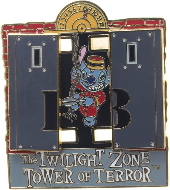 Amazon Com Disney Pin Stitch Tower Of Terror Elevator Slider Clothing