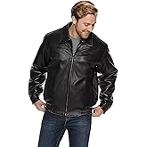 Victory Outfitters Men's Leather Jacket, Polyester Quilted Lining with Zip-Out Liner, Made from Lambskin or Cowskin Leather