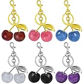 Cute Cherry Bag Charm Handbags Cherry Keychains for Women Purse Cherries Charms Key Chain Birthday Christmas Gift