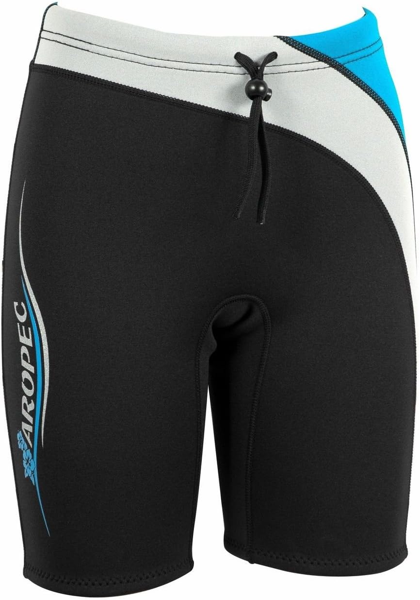 Aropec Ladies Rainbow 2mm Neoprene Shorts Trunks Aquatic Sports PT-1K34W-2mm-TQ[S]
