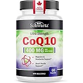 CoQ10 Supplement | Ultra Strength 400MG | Migraine, Headache & Heart Health Support | Coenzyme Q10 to Reduce Migraine Frequen