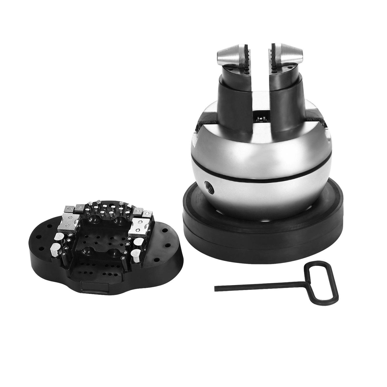 VEVOR Engraving Block 5 inch Ball Vise Setting Jewelry Ball Vise Engraving with 34PCS Attachment