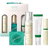 AXIS-Y Glow Your Own Way Limited Edition Set - Travel Essentials, Gifts for Women & Men - Korean Skin Care Set with Collagen Eye Serum, Niacinamide Face Serum, Glutathione Toner & Compact Mirror