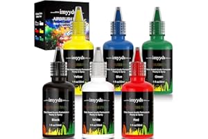 imyyds Airbrush Paint, 6 Color Acrylic Airbrush Paint Set, Water Based Read-to-Spray Air Brush Painting Set, Airbrush Spray Paint Kit for Papers, Canvas, Wood, Model