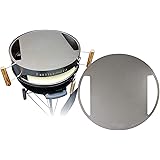 Made in USA KettlePizza Stainless Baking Steel - Steel Skillet/Lid for 22.5" Kettle Grills