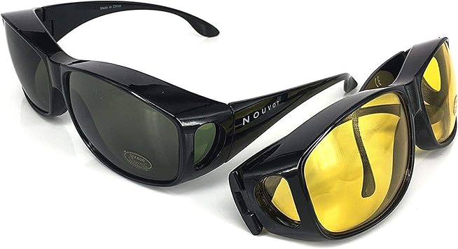 gafas de sol superpuestas