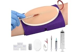 SimCoach Phlebotomy and Venipuncture Practice Kit, Wearable IV Practice Kit with Needles, IV Injection/Insertion Practice Kit for Medical Students, White