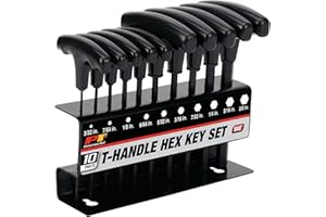 Performance Tool W80274 Wilmar 10 pc. SAE T-Handle Hex Key Set