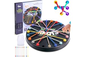 GENCOKOK Brainy Knots Rope Untangling Game, 10Pcs Twisted Rope Puzzle Game,Strategy Untangling Challenge Puzzle, String Solution Central Lacing Travel Toys for Adults Kids(Black)