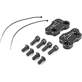 Wsays Aluminum Billet 2" Handlebar Riser Adapter Kit Fit for Goldwing | Fit GL1800 2018-2025, Silver