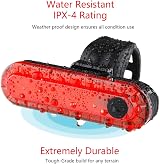 Volcano Eye 2 Pack Rear Bike Lights USB Rechargeable Red LED Bright 240° view 4