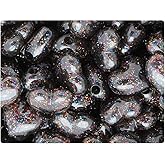 BeadTin Jet Rainbow Sparkle 18mm Heart Plastic Pony Beads (24pcs)