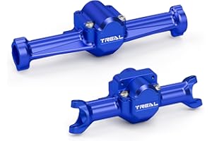 Treal SCX30 Front and Rear Axle Housings Set CNC Machined 7075 Aluminum Upgrades(Blue)