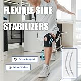 MAYKI Knee Support Brace with Patella Gel Pad Adjustable Straps view 3