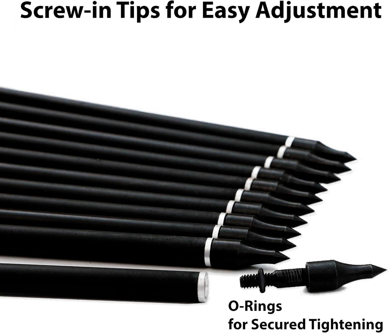 KESHES Archery Carbon Arrows for Compound & Recurve Bows - 30 inch Youth Kids and Adult Target Practice Bow Arrow - Removable Nock & Tips Points (12 Pack) : Sports & Outdoors