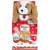 KINDER MIX Valentine's Variety Pack with Plush Toy and 7 Additional KINDER Valentine’s Chocolate Treats, 98g