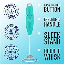 Zulay Kitchen Powerful Double Whisk Milk Frother