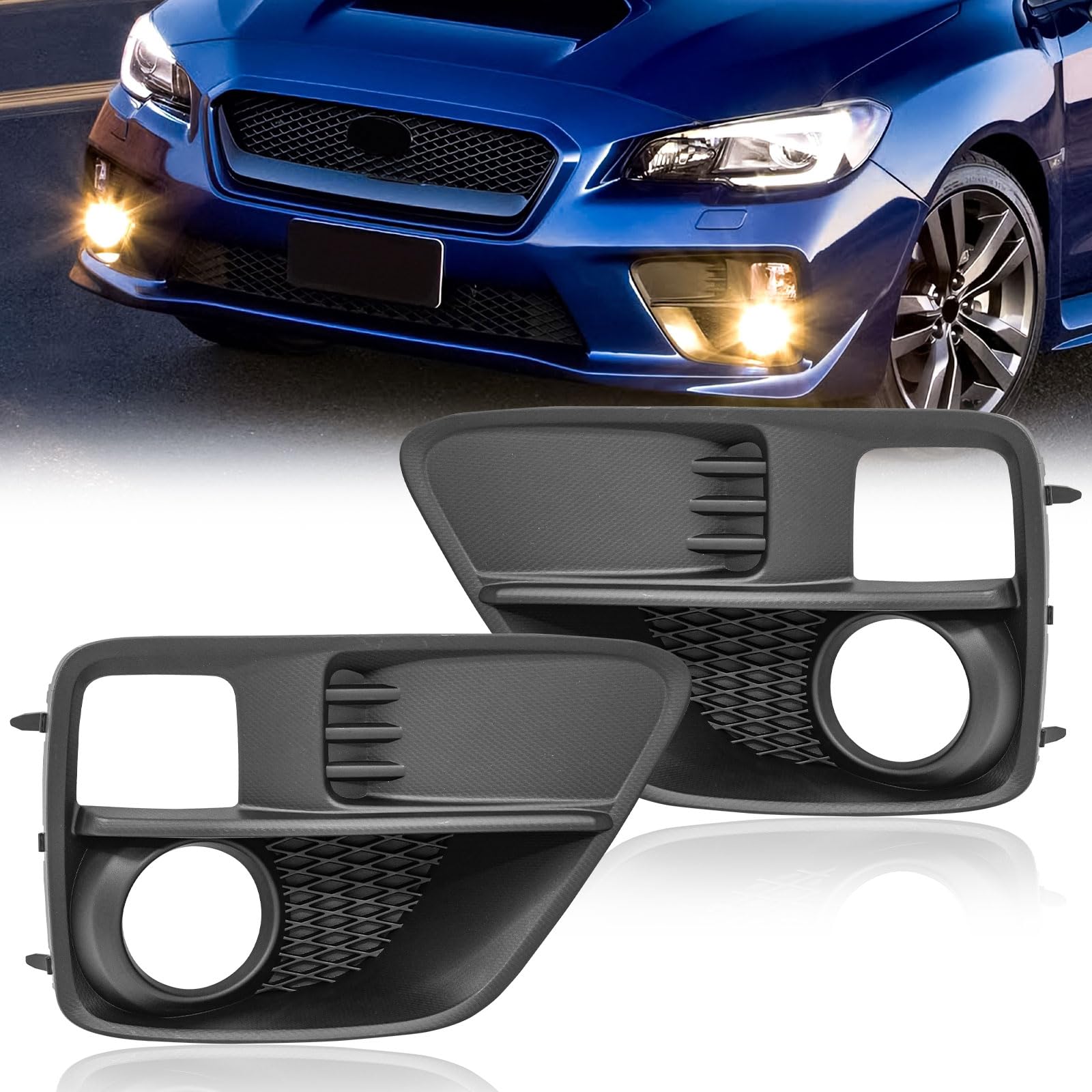 Photo 1 of Hbzxqp Fog Light Bezel Cover Compatible with 2015-2017 Subaru WRX Base 1 Pair Fog Light Bezel Left & Right Side