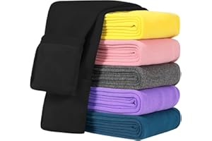 JOCMIC Fleece Lined Leggings Girls Winter Thick Warm Pants for Kids 3-14 Years 1 Pack