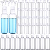 Eccliy 100 Pcs 3.4oz Small Travel Bottles Plastic Empty Squeeze Bottle Clear Refillable Shampoo Container with 5 Funnel for Liquids Cream Cosmetic Toiletries