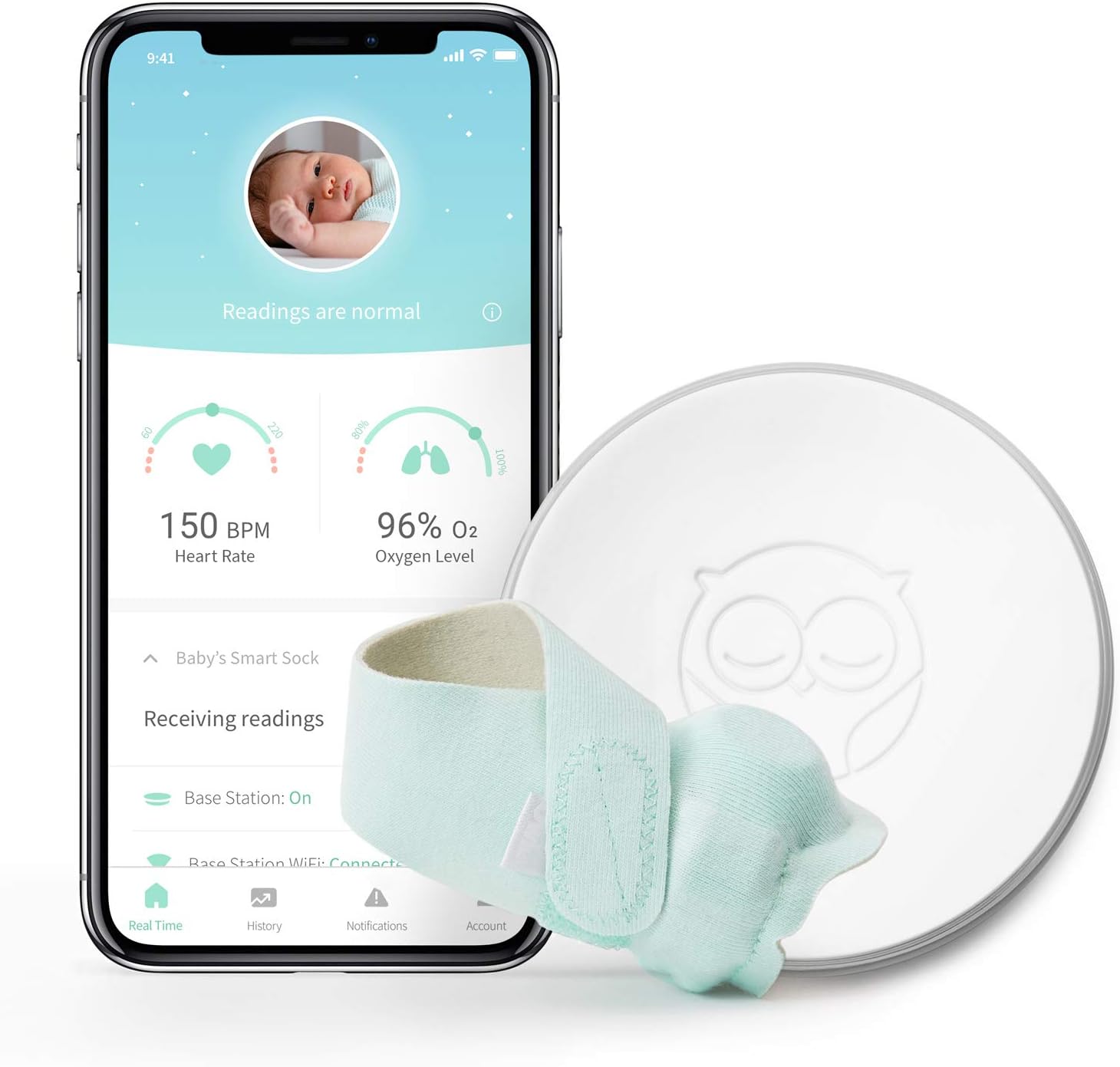 Owlet Smart Sock 2 Baby Monitor - Track 