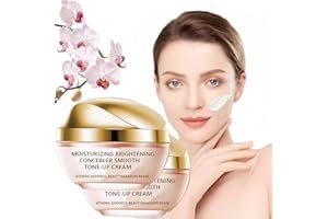 YUSPOER Moisturizing Brightening Concealer Smooth Tone-Up Cream, Corrector Iluminador Hidratante Crema Tónica, Skin Brightening & Moisturizing Tone-Up Cream (2 Pcs, One)