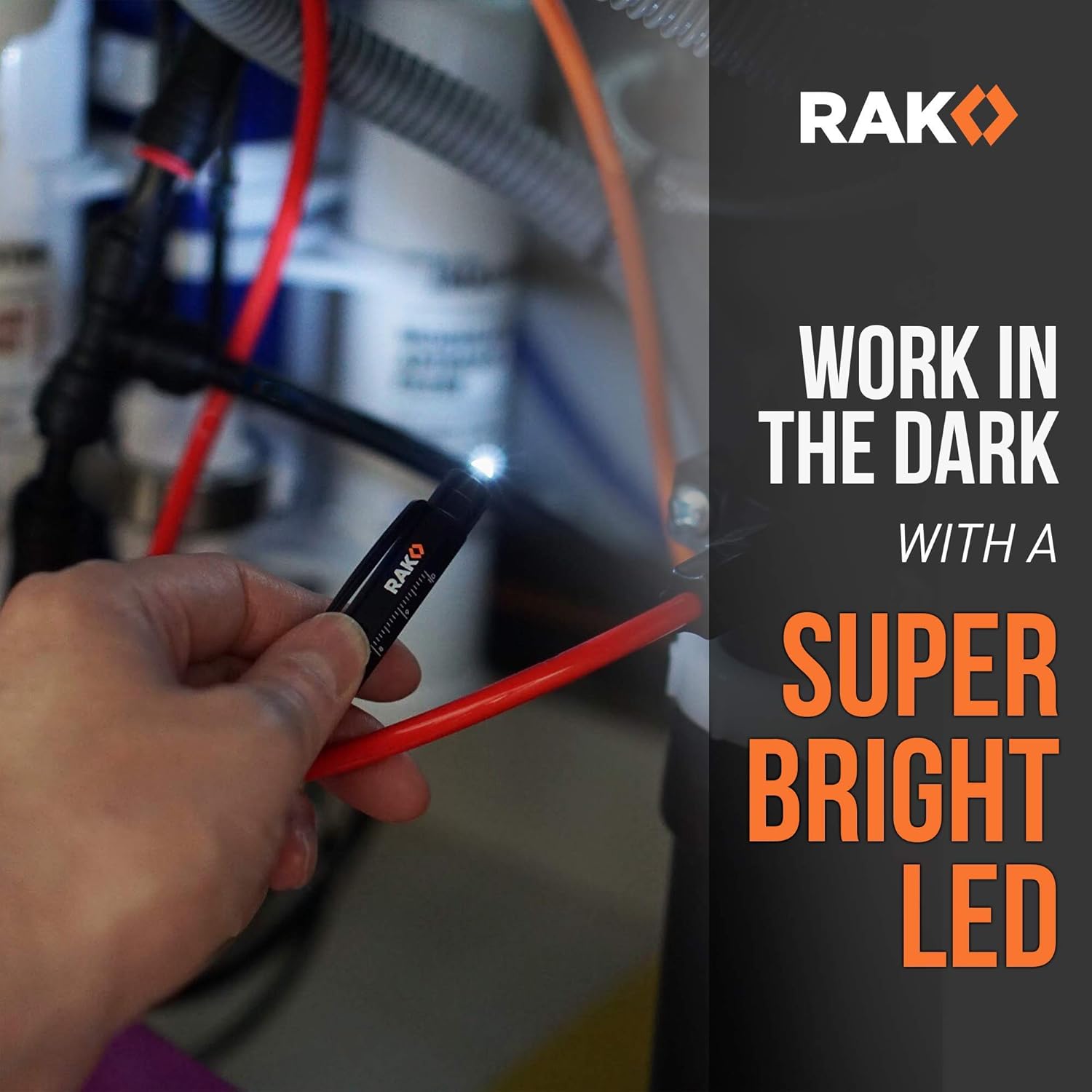 RAK Multi-Tool 2Pc Pen Set - LED Light, Touchscreen Stylus, Ruler, Level, Bottle Opener, Phillips Screwdriver, Flathead, and Ballpoint Pen - - 