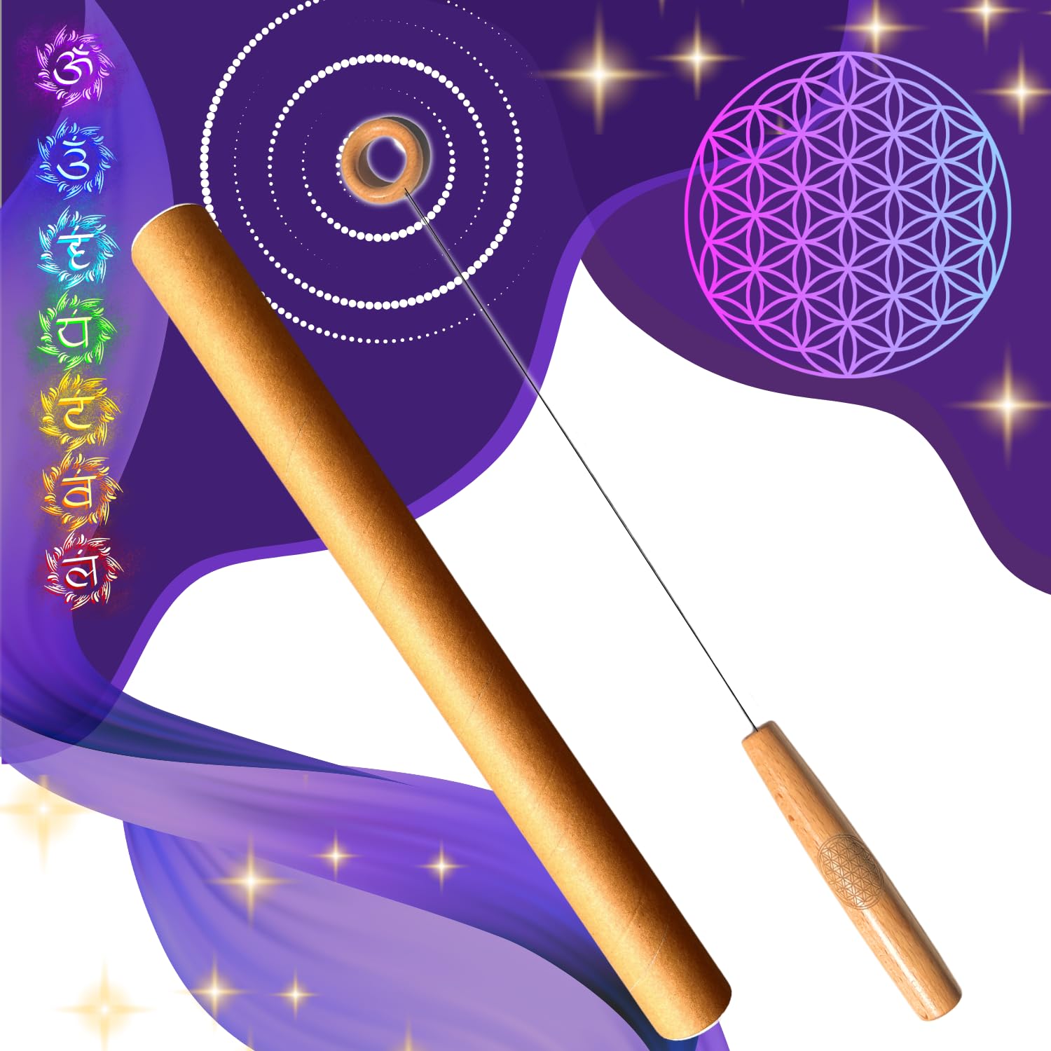 Tensor Tensor Biotensioner, Professional Eyebrow Wand – Radiesthesia Wand – Beech Wood – Light and Sensitive – French Brand