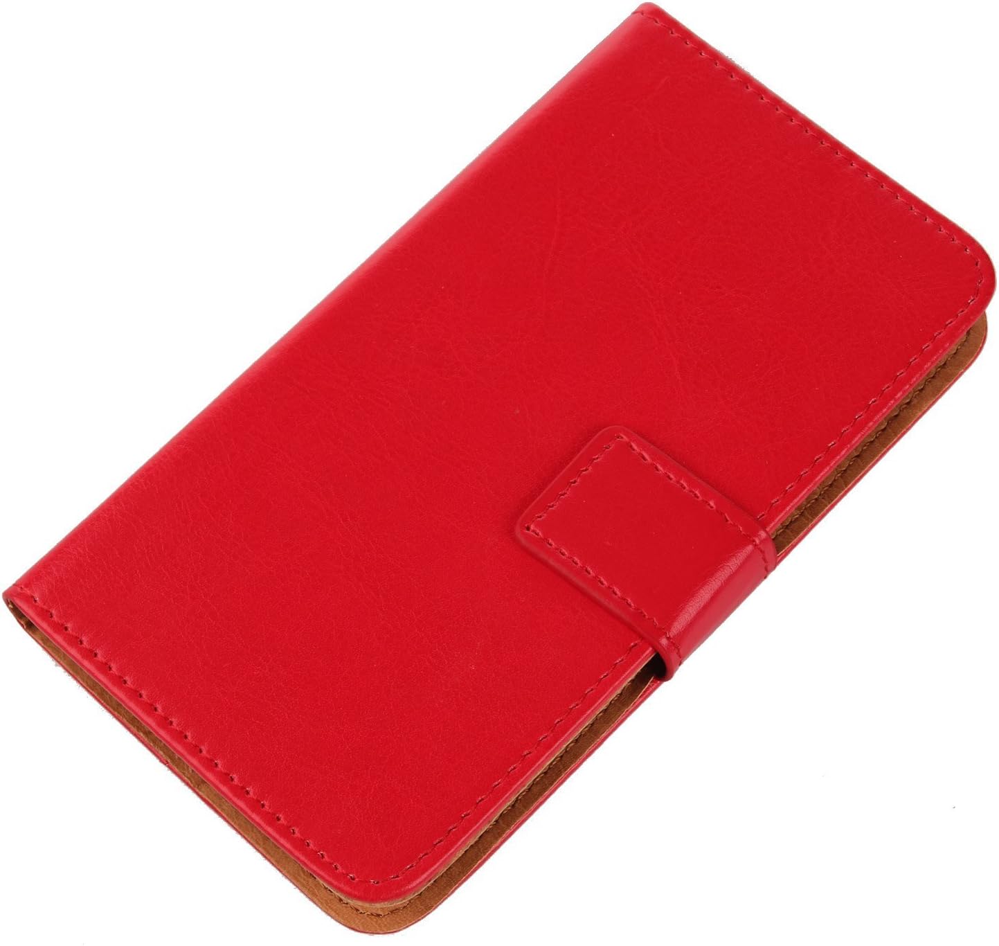Gukas Color Design PU Wallet Flip Leather with Card Slots Cover Skin Protection Case Shell For Blackview P10000 Pro 5.99" (Red)