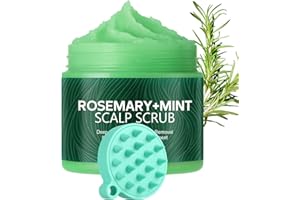 Scalp Scrub, Rosemary Mint Scalp Exfoliator Scrub Shampoo, Deeply Cleansing and Moisturizing Hair & Scalp Care, With Silicone