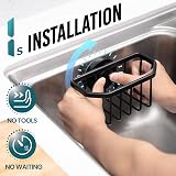 TAILI Sponge Holder for Kitchen Sink Aluminium Strong Suction 5 KG Black view 2