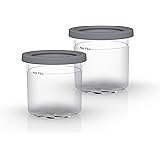 Ninja XSKPNTLID2 CREAMi Pints and Lids - 2 Pack, Compatible with NC299AMZ & NC300s Series Ninja Creami Ice Cream Makers, BPA-