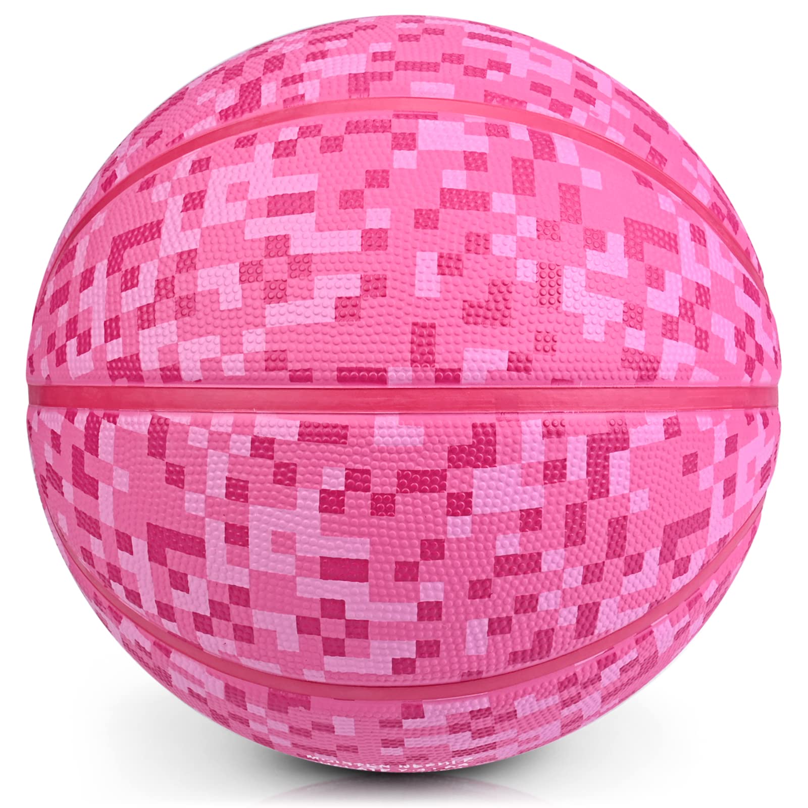 PECOGO Official Rubber Basketball 27.5" Outdoor Indoor Mens Basketball Ball Size 5 for Kids Youth Teen Boys and Girls Gift Ideas(Without pump) — image 1