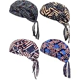 Supeniu Doo Rags Beanie Hats Skull Caps Dew Rag Bandana Helmet Liner Motorcycle Cycling Cap Do Rag Headwrap for Men and Women