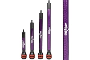 limaity Archery Bow Stabilizer Balance Bar Rod 6/8/10/12 Inch Carbon Fiber Side Rod for Compound Bow Recurve Bow
