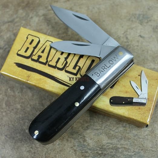 Rite Edge Barlow Pocket Knife 3.5" Closed Ebony Wood Handle 202823