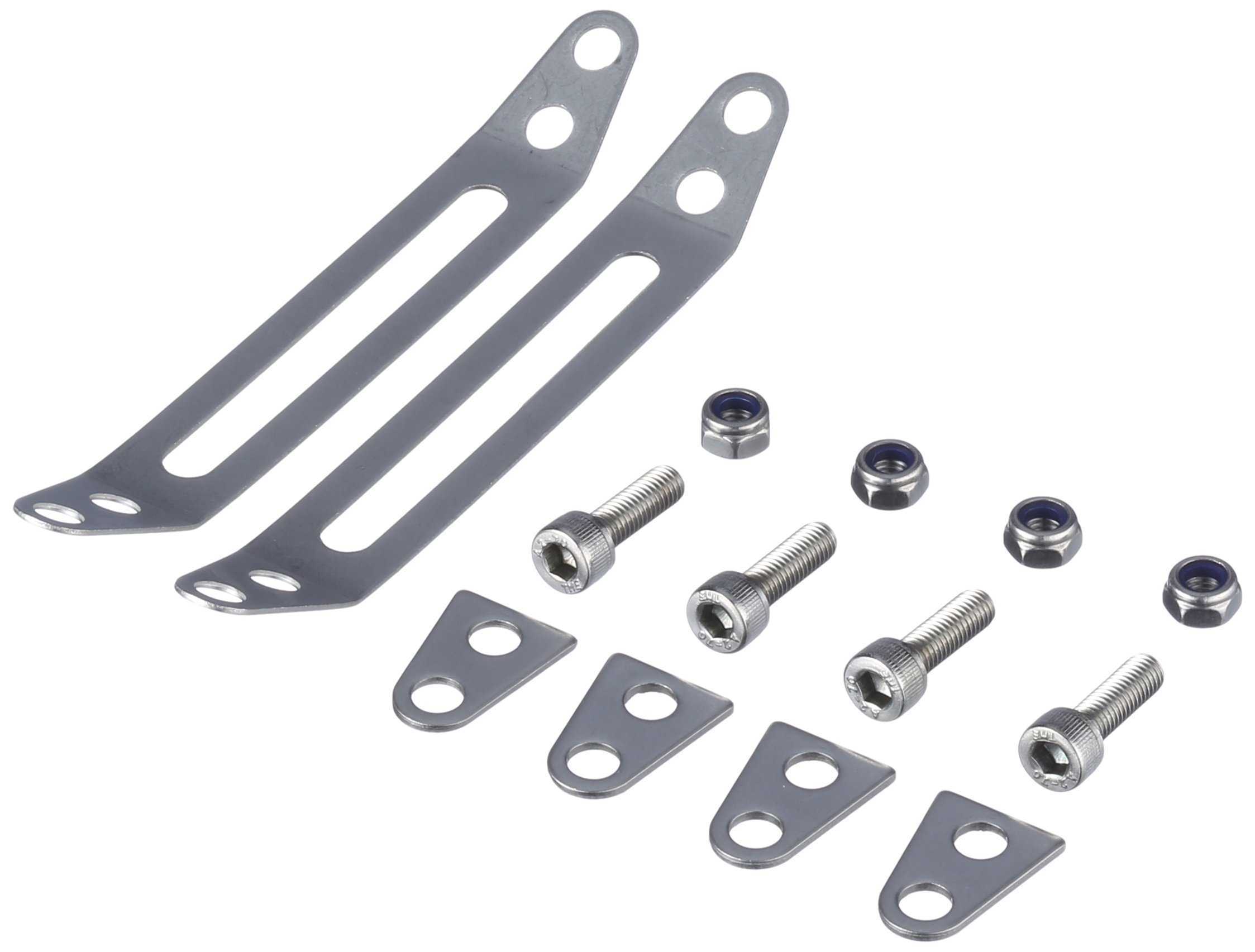 Tube Clamp Adapter Set Accessory For Luggage Rack/Pannier Rack, Grey, 24-25 mm