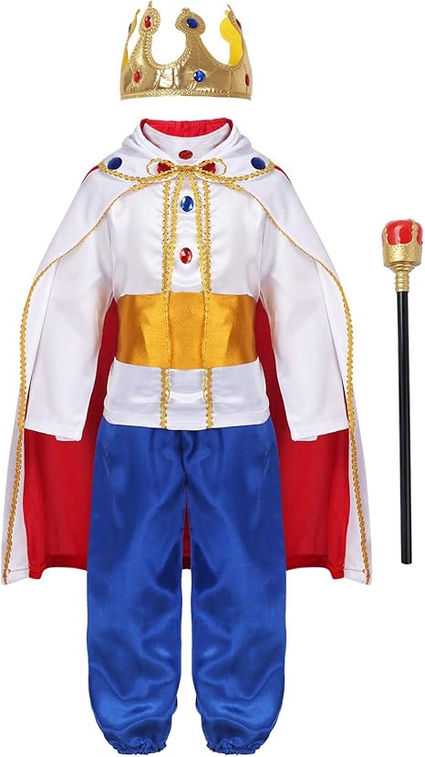 Amazon Iefiel ハロウィン コスプレ衣装 男の子 コスチューム 王子 アラジンと魔法のランプ 風 パーティー イベント 衣装 仮装 誕生日 演出服 記念写真 撮影 7点セット ホワイト 1 コスプレ 仮装 通販